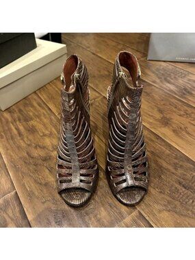Vince Camuto Aphrodite Multi Lizard Cage Sandals